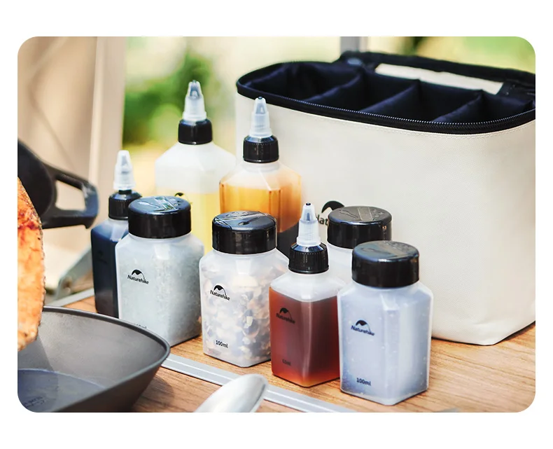 Naturehike Gewürzglas, 8-teilig, Gewürzbehälter-Set, tragbar, für Picknick im Freien, Gewürzflasche, Camping-Kochgeschirr-Set, Gewürzflasche – Detail 10