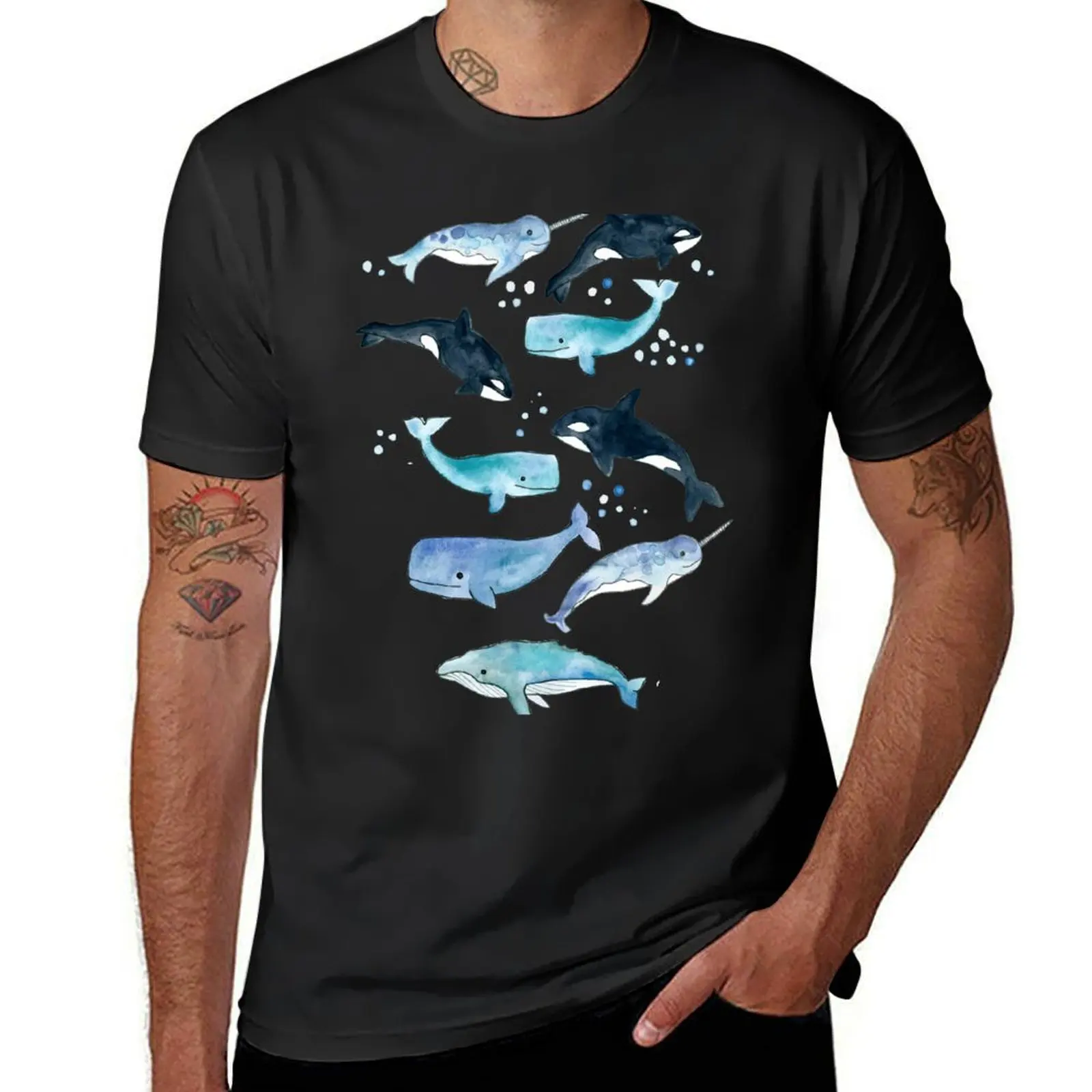 Whales, Orcas & Narwhals T-Shirt tees summer clothes Men's t-shirts