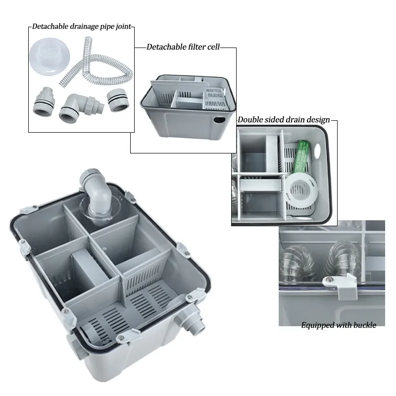 

Dental Gypsum Powder Trap Filter Sediment Tank for Lab Plaster/Stone Waste Fine Mesh Screen Collector Easy Clean Design
