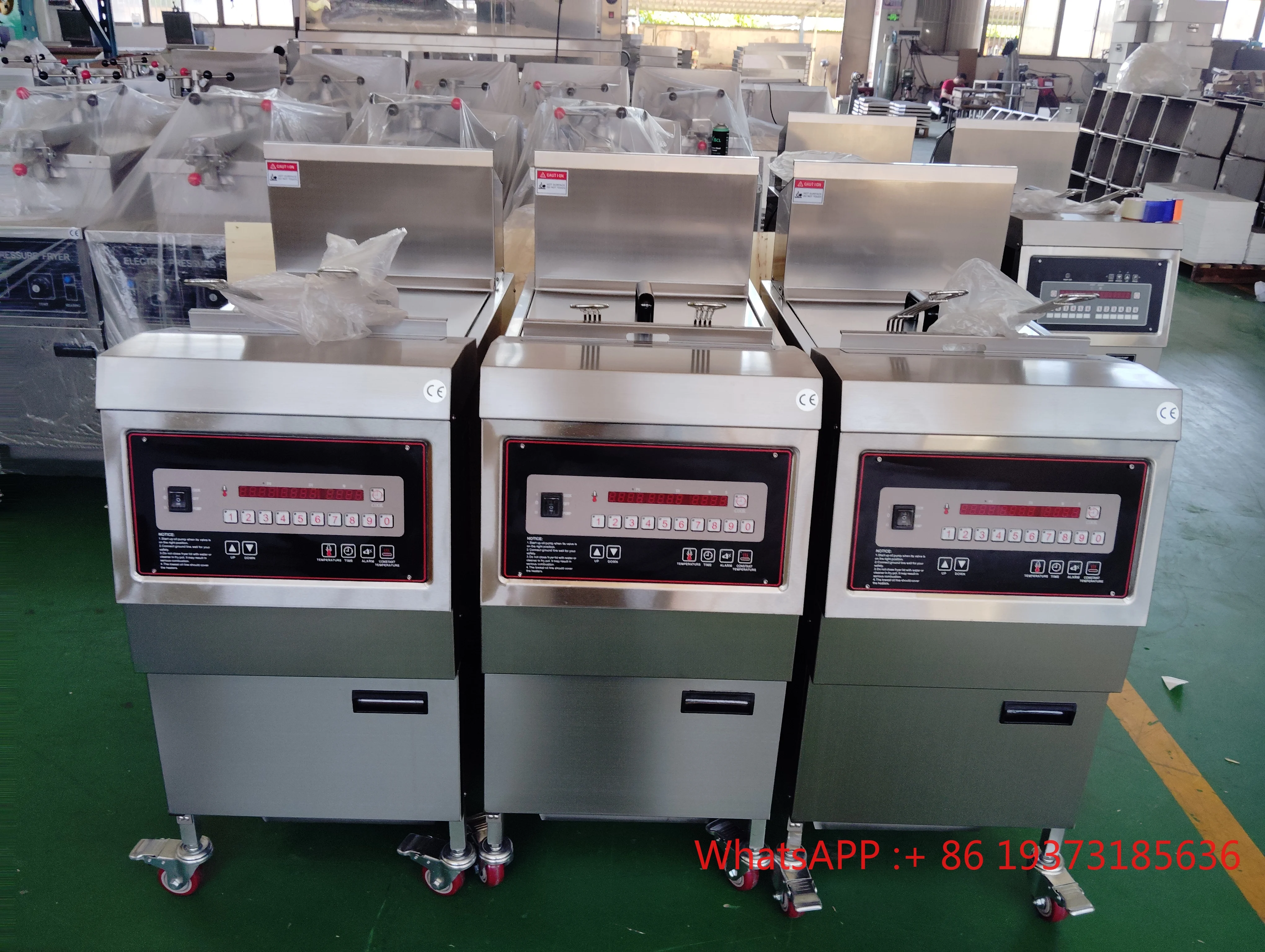 KFC Restaurant Automatic With Oil FIlter Henny Penny Open Pressure Chicken Fryer Gas Pressure Fried French Fries Machine view 4