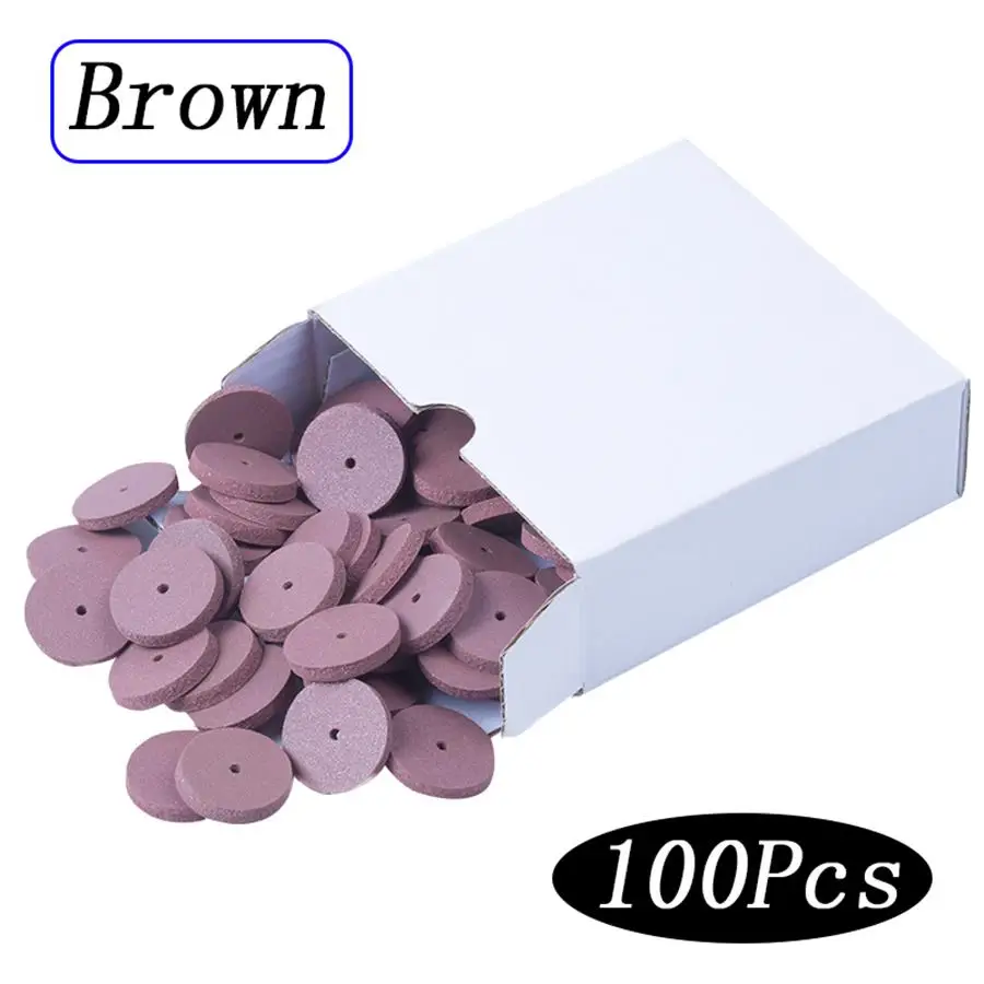 100pcs Dental Polishing Wheels Burs Silicone Rubber Polishing Wheels For Dental Lab Materials