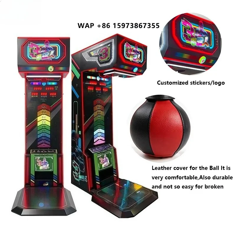 Boxing Simulator Machine Electronic Boxing Champion Big Punch Kick Boxing Game for Commercial Arcade Center