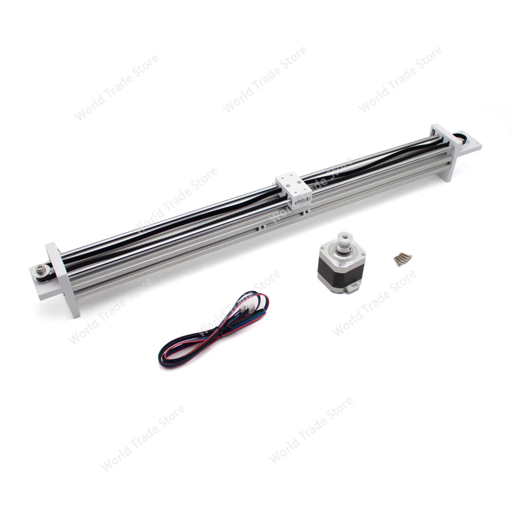 

Linear Slider Synchronous Belt Double Bearing Guideway Slide Table Stroke 50CM 42 Stepper Servo Motor Table with XH2.54-4P Cable