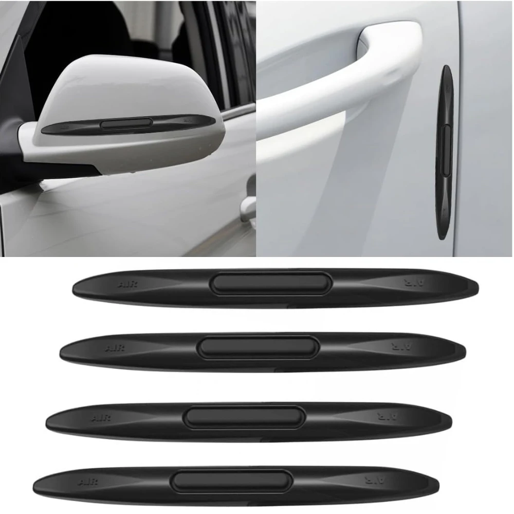 

4PCS Car Door Edge Guards Car Side Door Protector Rearview Anti-Collision Bumper Trim Guard Sticker Auto Body Self Adhesive