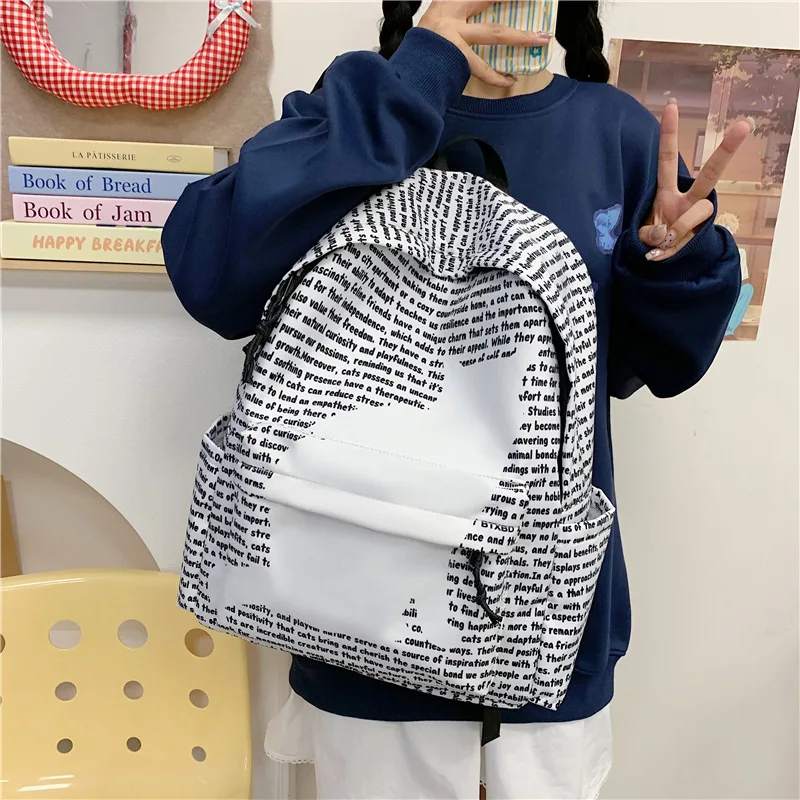 

Рюкзак с изображением кота, дорожные повседневные школьные сумки, небольшой рюкзак для ежедневных поездок на работу, студенческие сумки для кампуса, школьная сумка