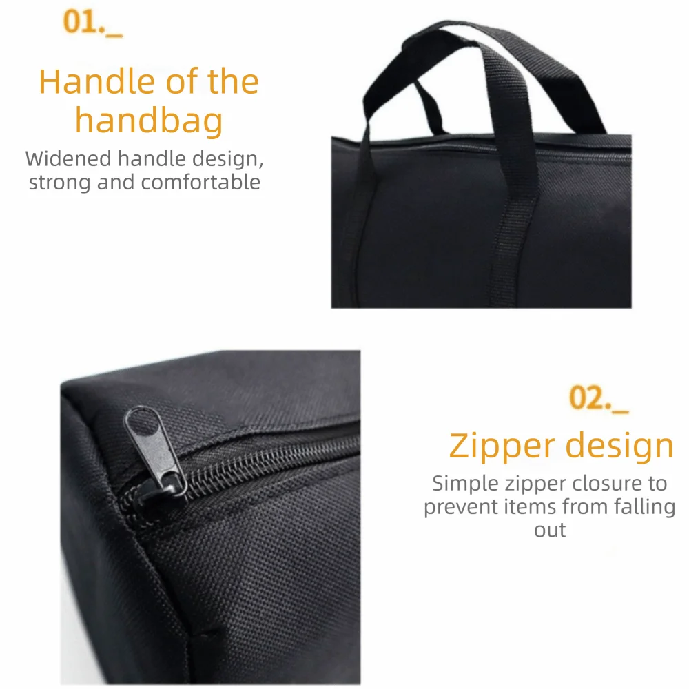 

Large Capacity Storage Bag Lightweight Cylinder Shape Tent Stake Bag Wear-Resistant Thickened Cowhide Tool Bag Camping Tools