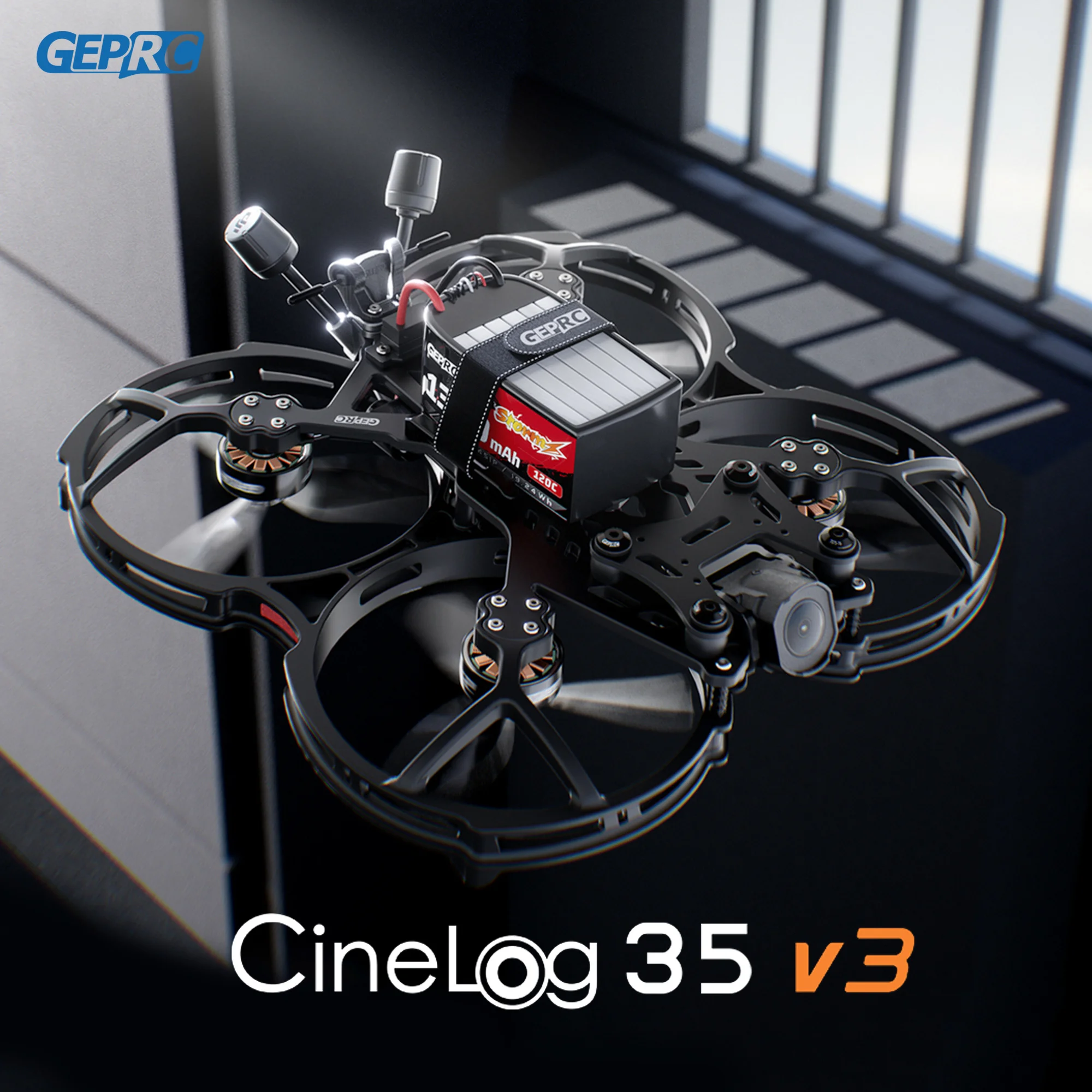 

GEPRC Cinelog35 V3 FPV Квадрокоптер O4 Air Unit PRO /WTFPV TAKER F722 45A AIO SPEEDX2 2105.5 2650KV 3,5-дюймовый RC Дрон для фристайла