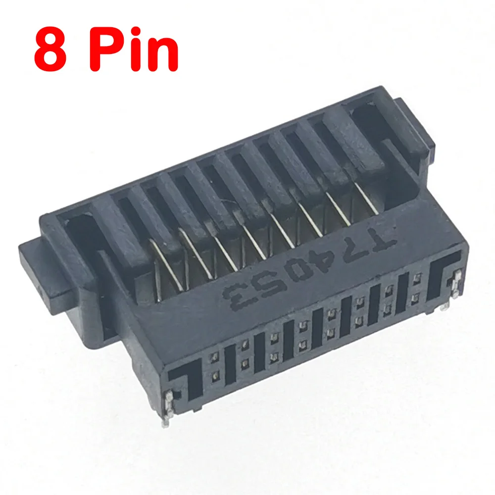 5pcs 8Pin Laptop Battery Connector Pitch 2.0mm Holder Clip Slot Contact Male Female Plug Socket Smart Lock Battery Holder 8P