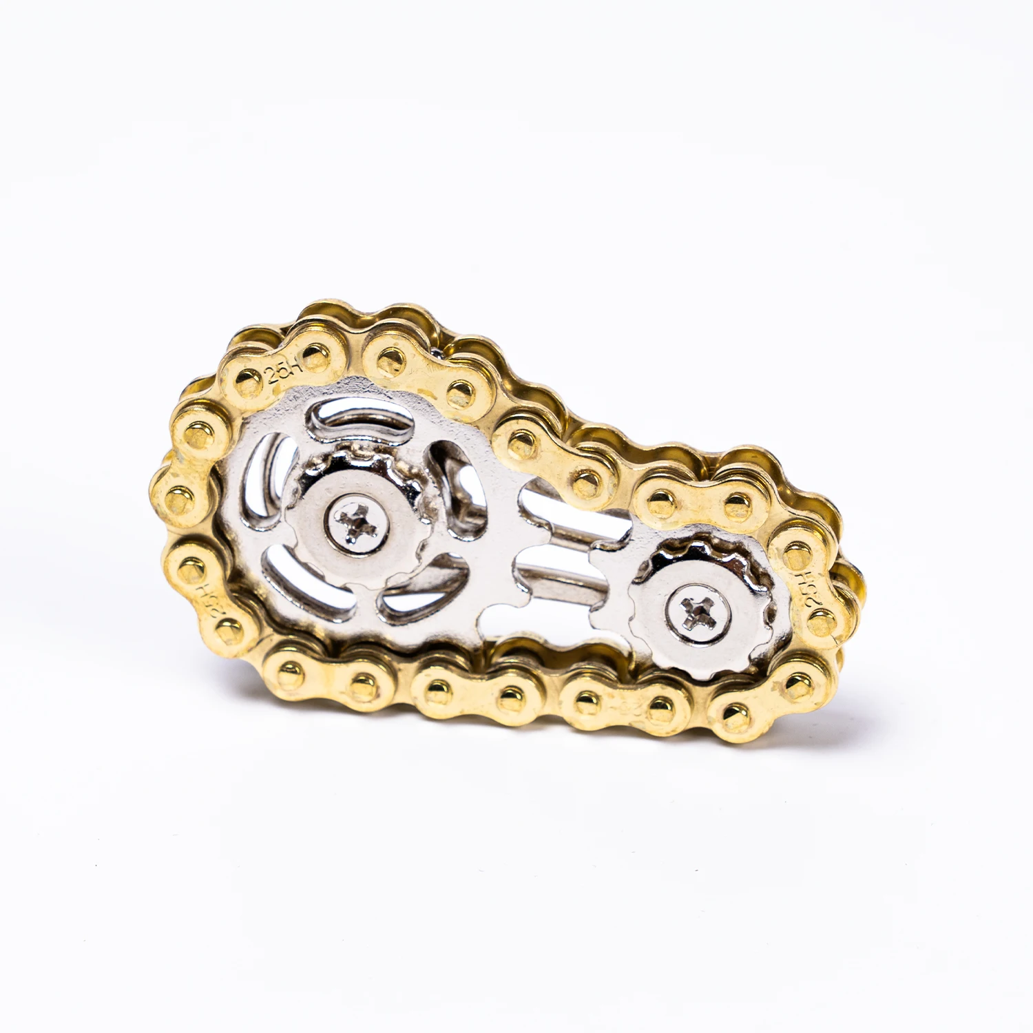 Tandwielen Vliegwiel Vingertop Gyro Fidget Spinner Antistress Angst Metalen Fietskettingen EDC Spinner Fidget Speelgoed Voor Volwassen Kinderen