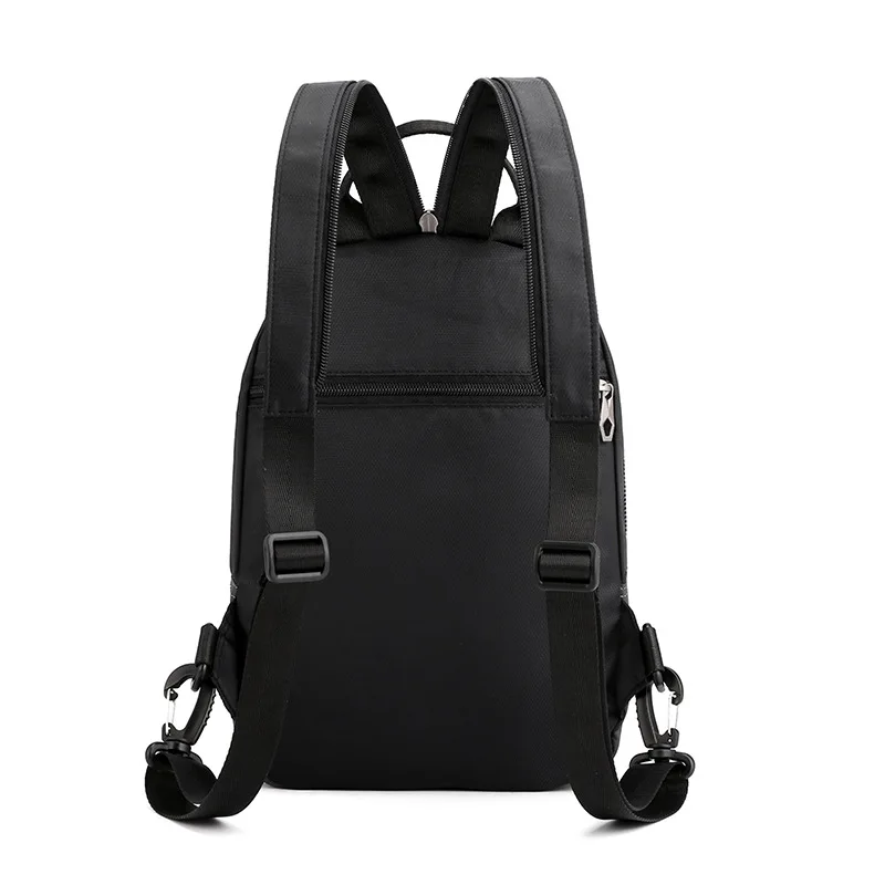 Mochila de pecho de tela Oxford para hombre, bolso de hombro para ocio al aire libre, bolso cruzado portátil, 2 en 1