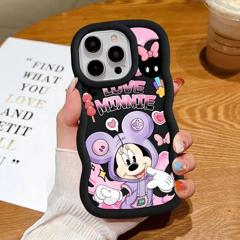 Caixa do telefone de Disney Mickey e Minnie para Vivo, 4G, 5G, Y20, Y02, Y15S, Y16, Y17S, Y18, Y03, Y20i, Y21S, Y21A, Y21, Y22S, y27, Y28, Y33S