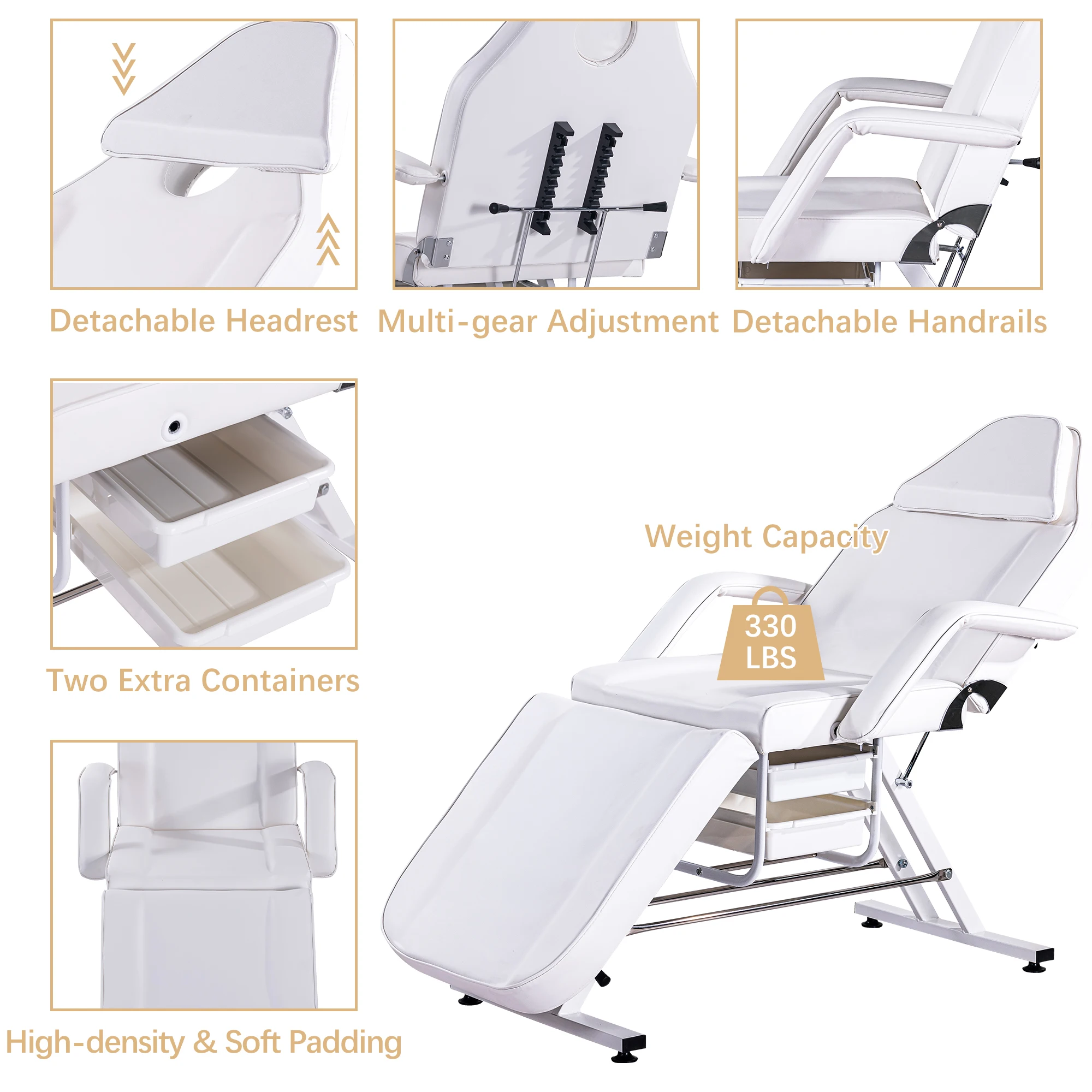 Unirelax-cama de Spa barata, mesa de masaje para tatuajes, silla Facial reclinable para tienda de masaje de belleza, cama Facial para salón