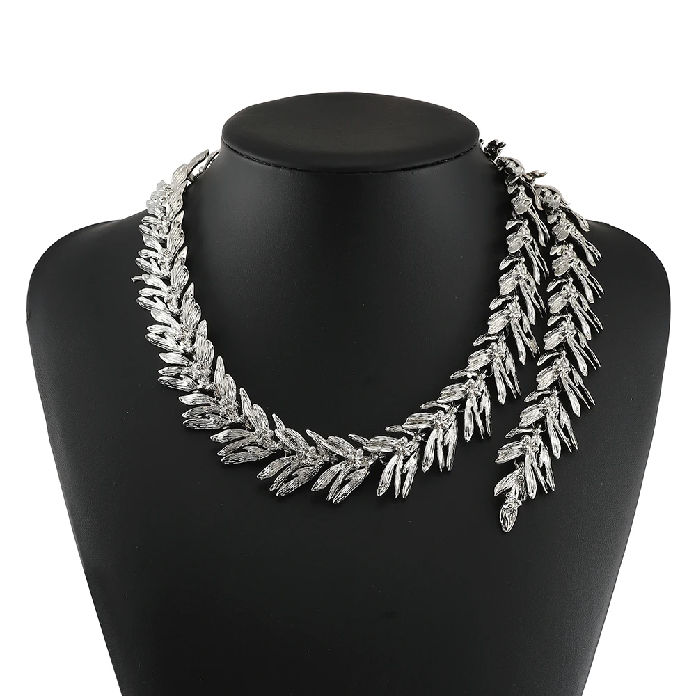 Luxury Brand Unique Design Retro Exaggerated Rattan Necklace Atmospheric Elegance Women's Party Important Occasion Charm Jewelry