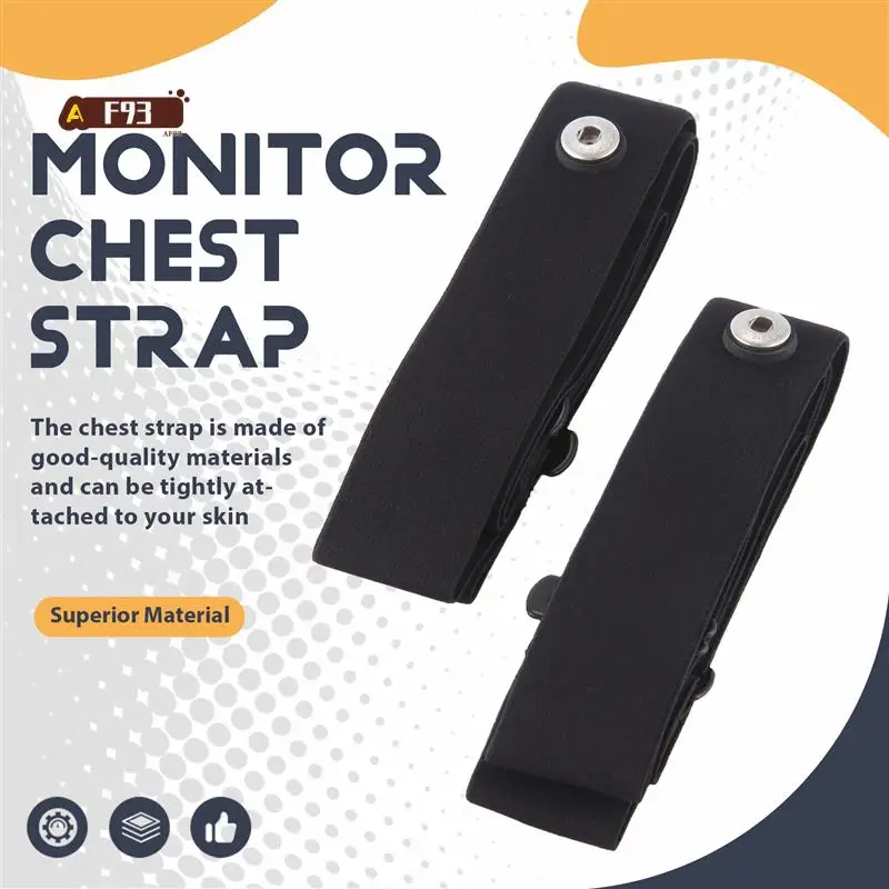 AF93-2Pcs Geonaute Wahoo Garmin Magene Bryton Coospo 심박수 센서 가슴 벨트 용 탄성 심박수 가슴 스트랩 밴드