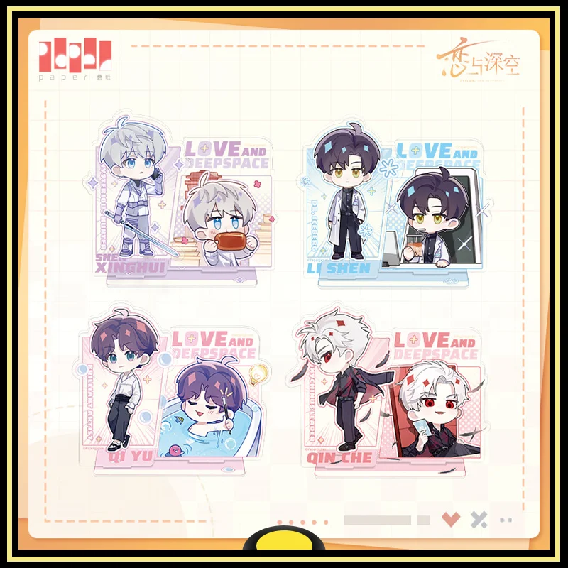 

Love and Deepspace Acrylic Pen Holder Peripheral Products Xavier Zayne Rafayel Sylus Caleb Desktop Ornament Pen Holder Original
