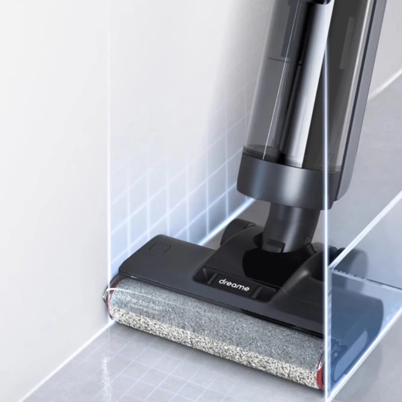 Dreame Máquina fregadora de pisos para hornear en caliente Lavado y trapeador Esterilización de pisos Doble filo 15500Pa Alta succión H12 Pro Plus C