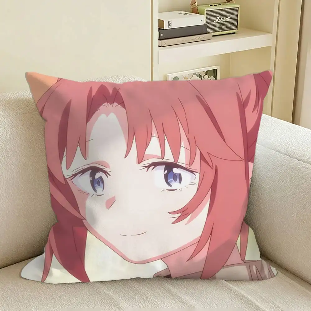 Botan Kamiina Fully Blossoms When Drunk Square Sofa Pillow Cover Solid Color Living Room Home Decor Cushion Case