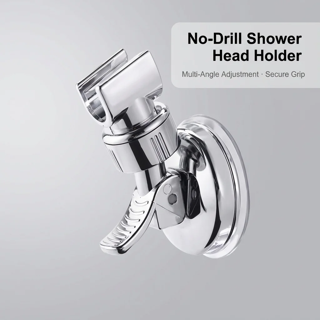 

Регулируемый держатель насадки для душа, прочный настенный кронштейн с вакуумной присоской, аксессуар для ванной комнаты для ручной насадки для душа