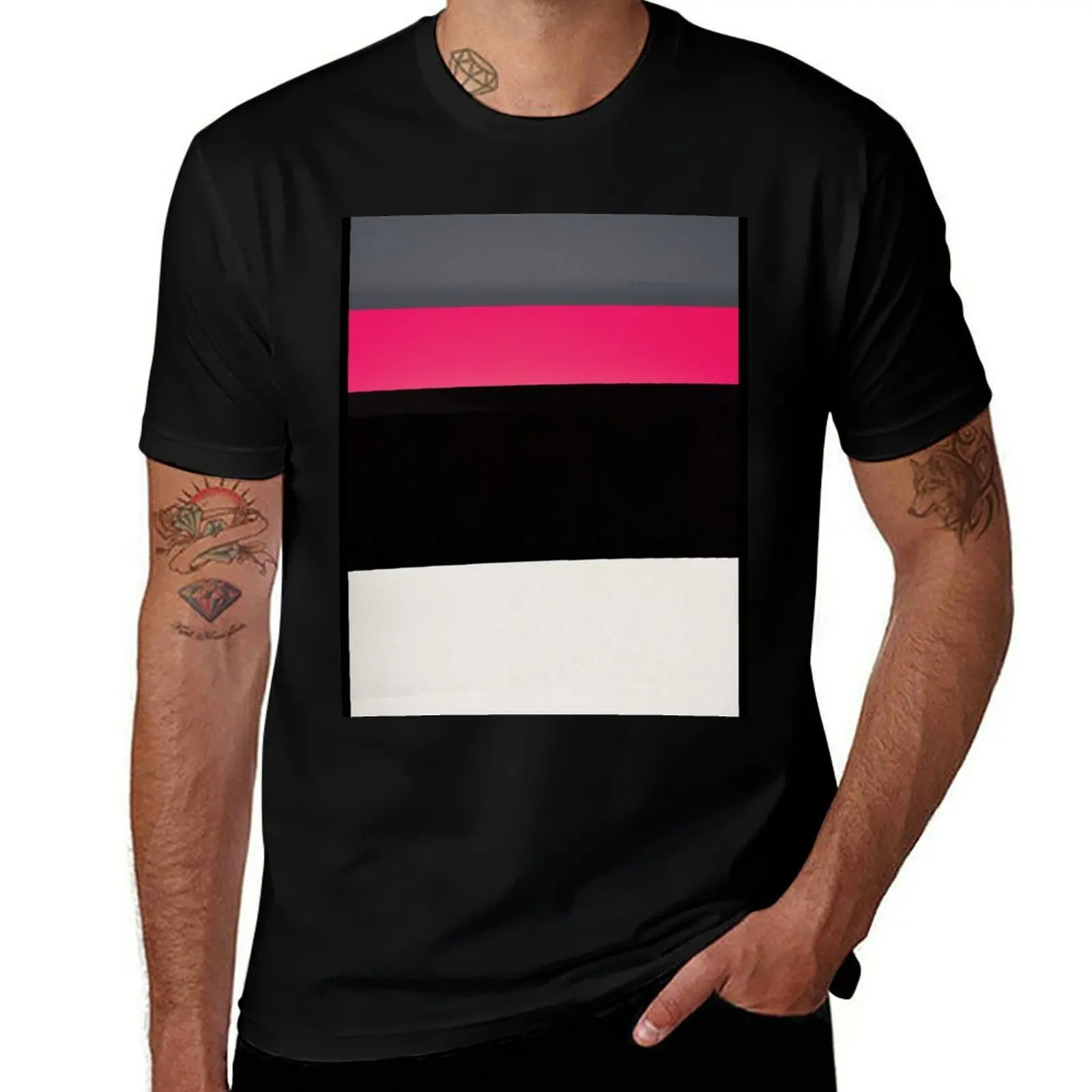 

Minimal t-shirt, leggings, skirt, clock - Pink, black & white T-Shirt cotton t shirt pack man tshirt T-Shirt