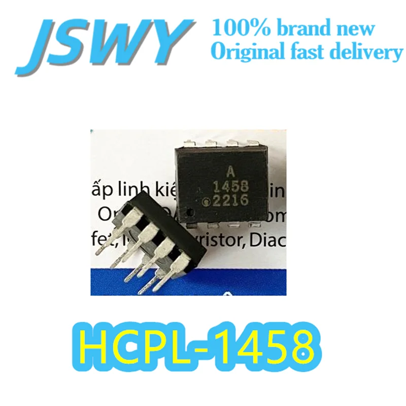 

(5/50 pieces) HCPL-1458 Silk Print 1458 High-speed Optocoupler DIP8 Package 1MBd Rate 3750Vrms Isolation Original Quick Shipping