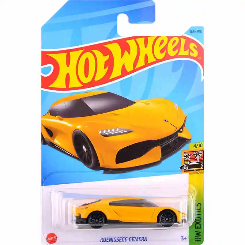 Mattelล้อร้อน 1/64 Basic Car SeriesรถKoenigsegg Jesko Minecartรถสะสมของเล่นDiecastรถวันเกิดของเล่น