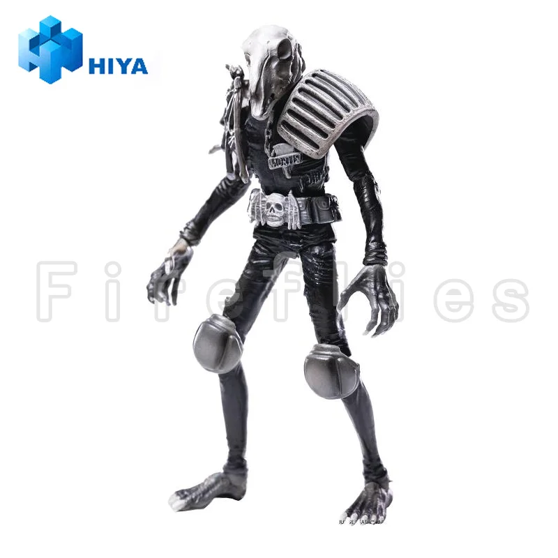 1/18 HIYA 4 pouces figurine exquise Mini série juge Dredd juge Mortis (noir et blanc) modèle d'anime jouet