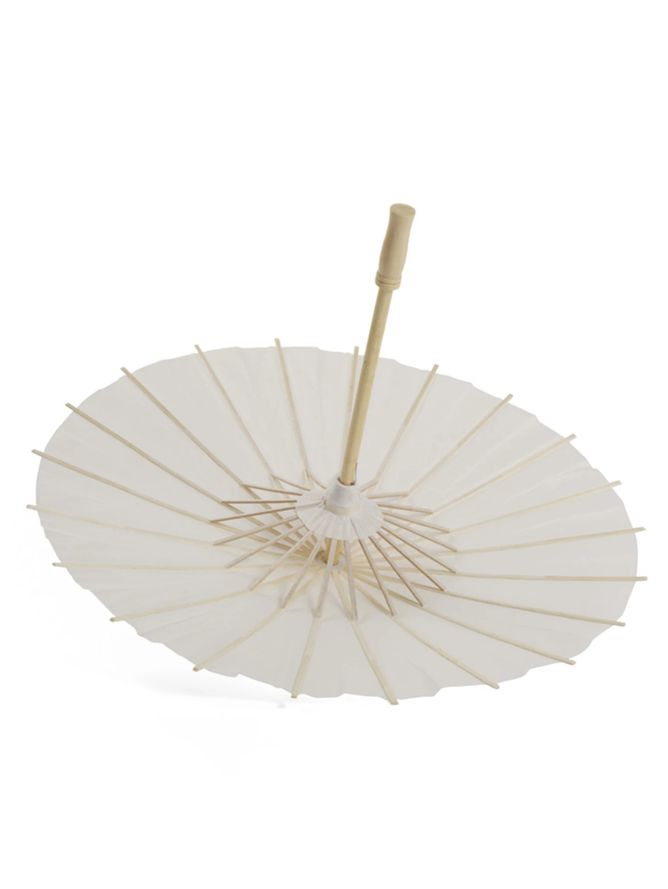 Paper umbrella sunscreen simple and elegant diy painting can dance decorative umbrella wooden handle Chinese style props