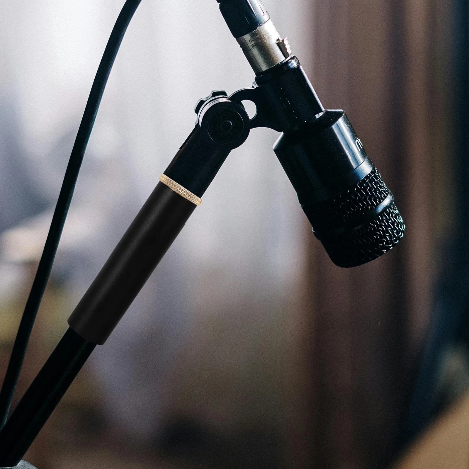 

2Pcs Copper Microphone Condenser Adapter Screw Mount Stands Clear Sound Versatile Compatibility Adjustable Angles