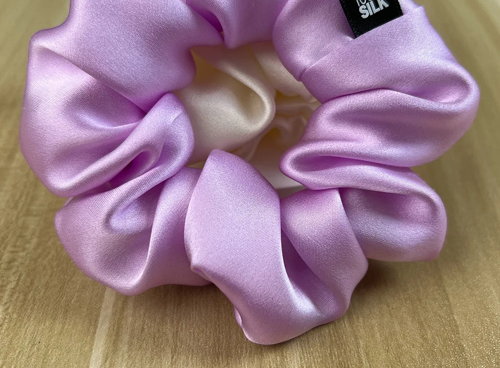 Haargummis aus 100 % Maulbeerseide, elastisches Gummiband, Haargummis, große große Gummiseile, Pferdeschwanzhalter für Frauen und Mädchen, 19 Momme – Detail 9
