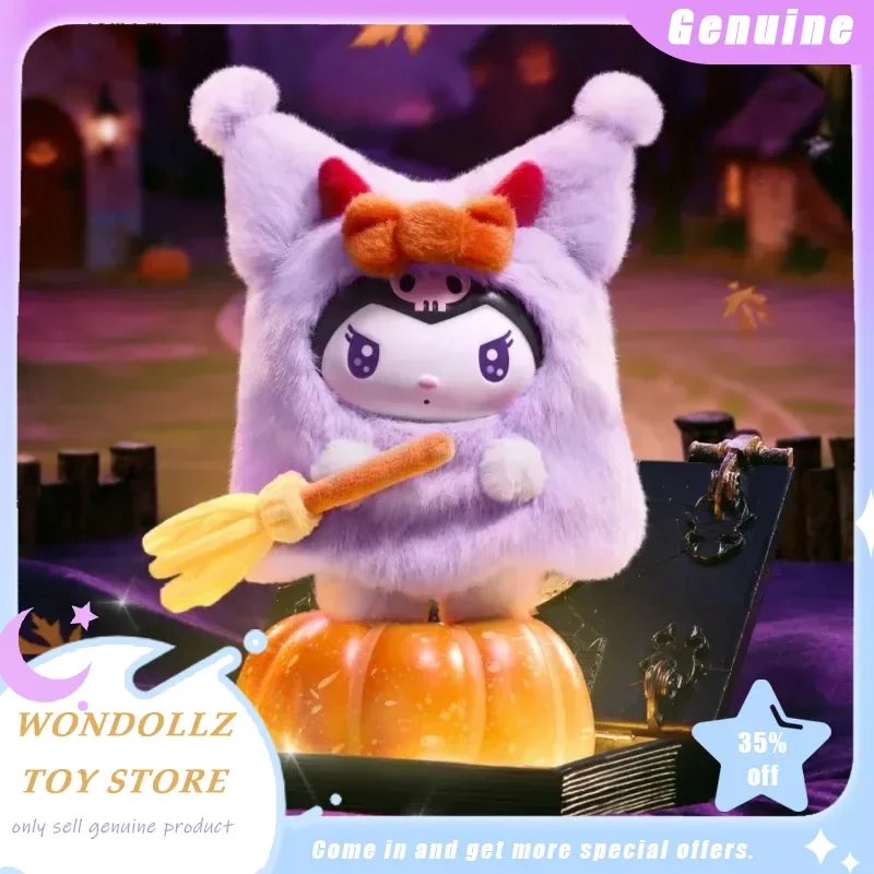 

Genuine Kuromi Halloween Series Blind Box Melody Hellokitty Cinnamoroll Vinyl Face Plush Doll Bag Pendant Trendy Toy Girls Gift