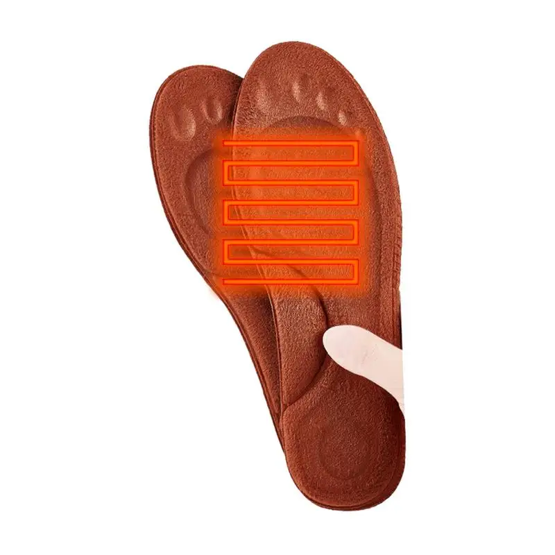 Self Heated Thermal Insoles For Feet Warm Memory Foam Arch Support Insoles Women's Winter Sports Shoes Self-heating Shoe Pads