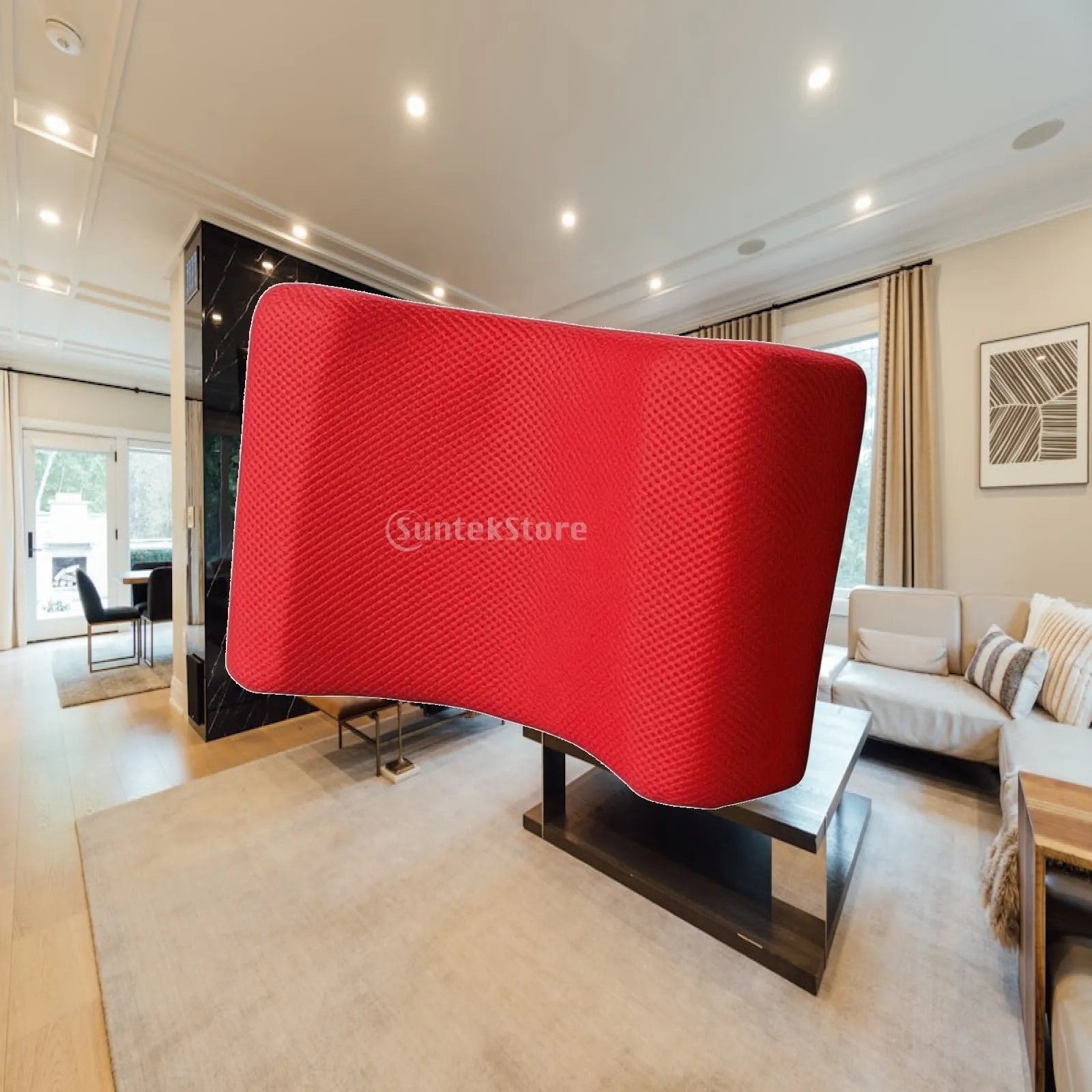 Universal Folding Headrest Aluminum Alloy Frame Soft Sponge Breathable Mesh Height Angle Customizable Support