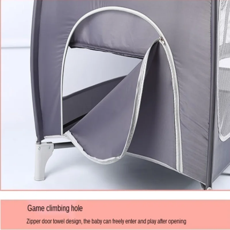 LazyChild New Baby Crib Folding Large Bed Removable Multifunctional Portable Folding Newborn Baby Game Bed Cradle Bed Nest 2023