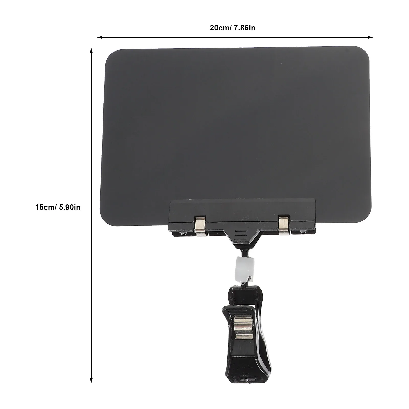 คลิปหนีบป้ายราคาพลาสติก PVC สีดำ 4 ชิ้น สำหรับติดป้ายราคาในร้านค้าปลีกและตลาด