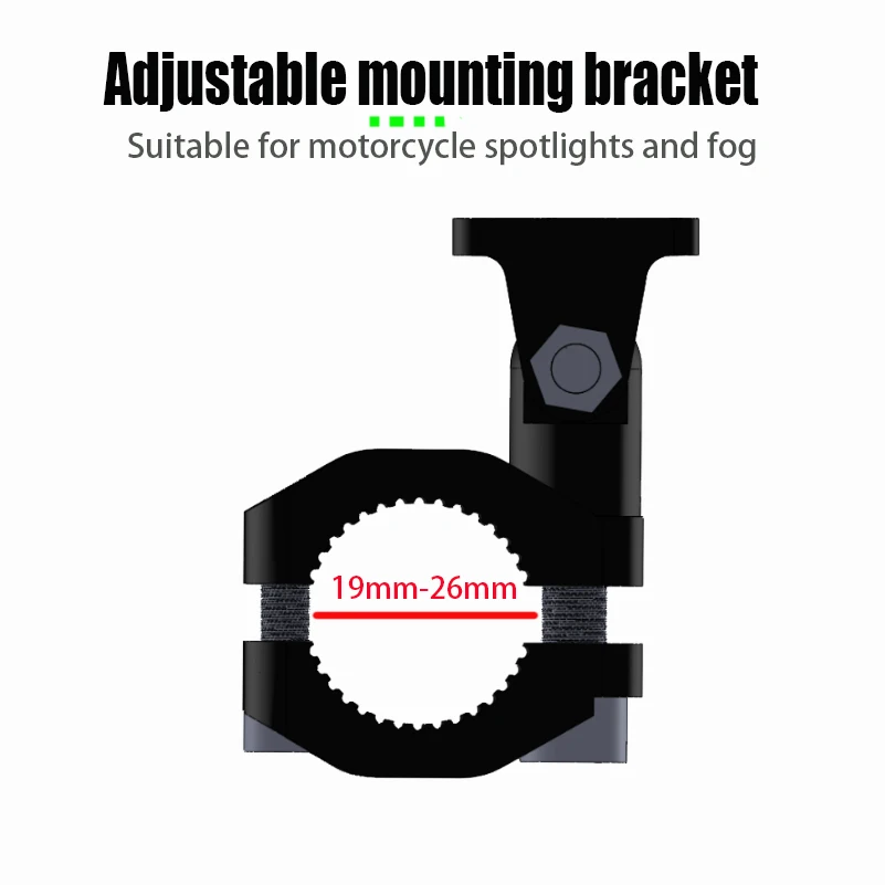 Alloy Motorcycle Stent 19-26mm Bracket Bumper Clamp Auxiliary Spotlight Headlight Mount  Brackets Tube Clamp Mount Kit