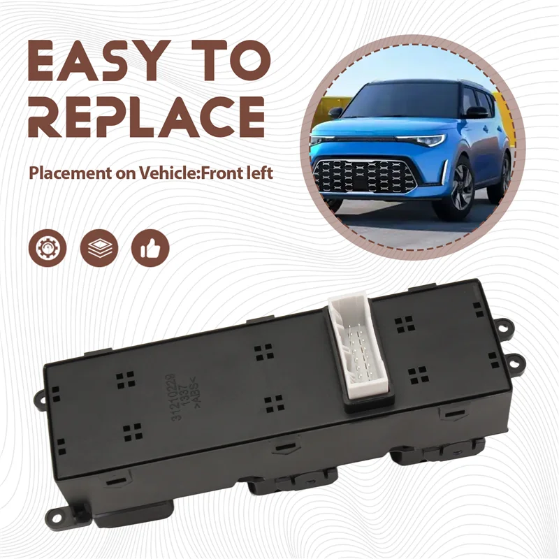 Power Fenster Hauptsteuerschalter 93570-B2100CA Für KIA SOUL 2014-2019 AUTO DOWN Fensterheber Taste 93570-B2110CA