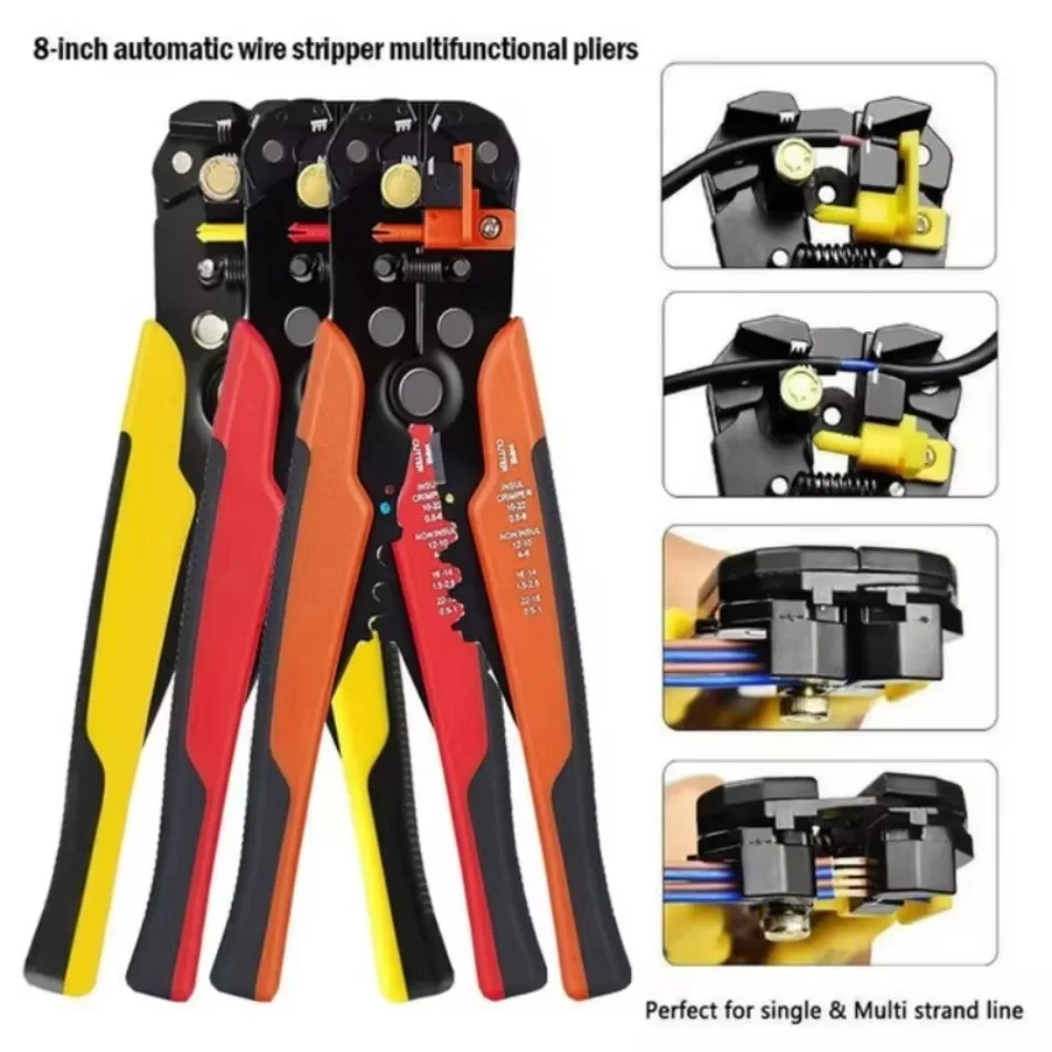 

Quick Wire Stripping Pliers Multifunctional Crimping Pliers for Electricians Peeling Pliers Hardware Tools Wire Breaking Pliers