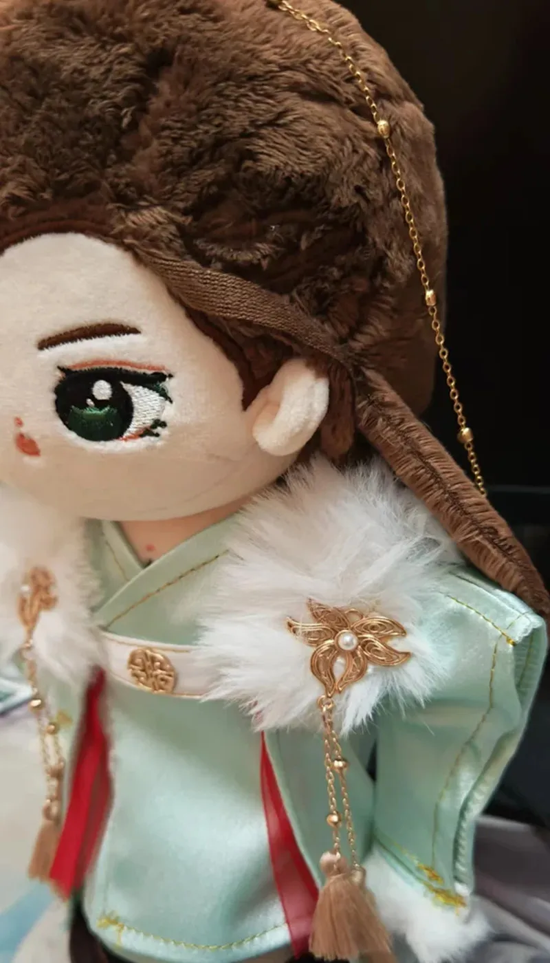 Giù la fine della luna Luo Yunxi 20 cm vestiti per le bambole capelli antichi corona abbigliamento vestito bambola di pezza anime giocattolo per bambini cosplay Gif