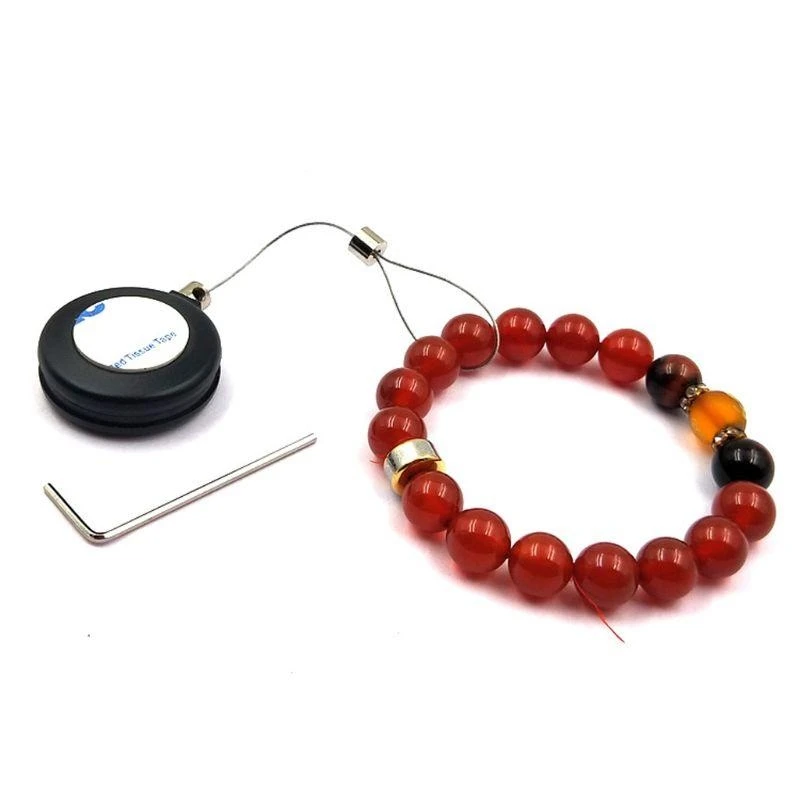 Round Security Cable Lock Phone Jewelry Display Anti-Theft Cable Retractable Security Lock Anti-Loss Pull Cable Box