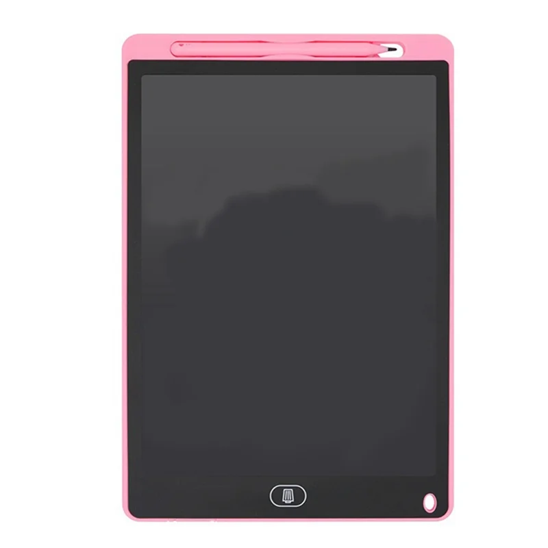 12 Inch K Model Lcd Handwriting Board Color Drawing Doodle Eye Protection Writing Board Color Screen,Light Pink Durable