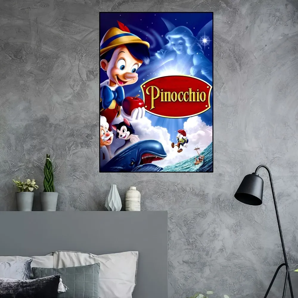 The Adventures of Pinocchio Poster Home Room Decor Aesthetic Art Wall Painting Stickers