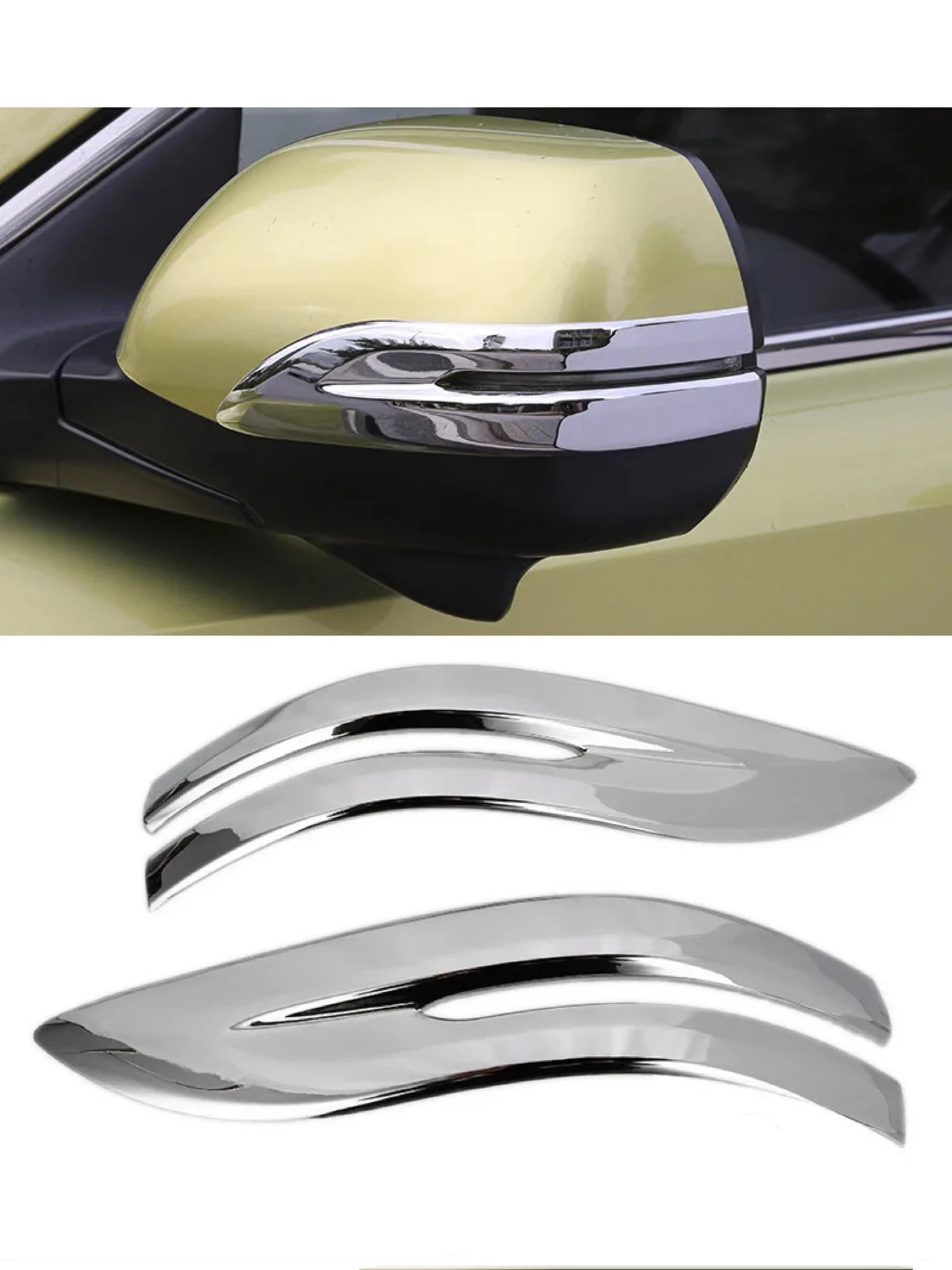 

2Pcs Chrome ABS Car Rearview Side Mirror Stripe Trim Cover For Honda CR-V CRV 2012 2013 2014 2015 2016 2017 2018 2019 2020 2021