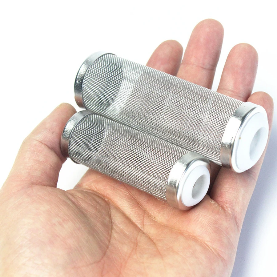 1 ST Rvs Filter S/L Aquarium Accessoires Inflow Inlaat Beschermen Speciale Garnalen Cilinder Filter Garnalen Netto