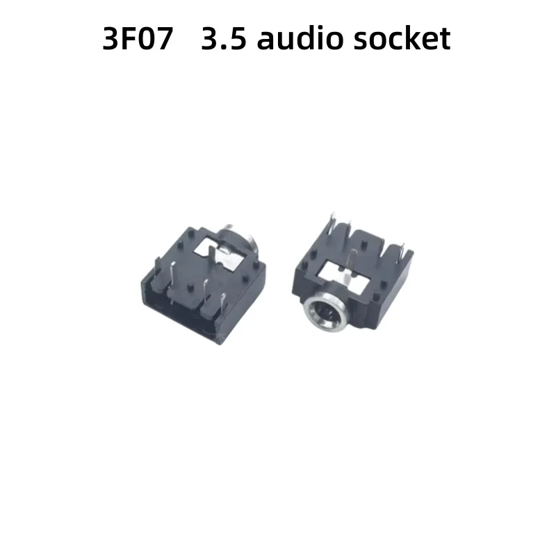 

High Temperature Resistant 3F07 3.5 Audio Socket Dual Channel 5-Pin Female Headphone Socket Audio Interface