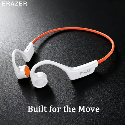 ERAZER-auriculares deportivos de conducción ósea, Bluetooth 5,4, ligeros, transpirables, con banda para el cuello, antigolpes, micrófono incorporado para Lenovo Xiaomi