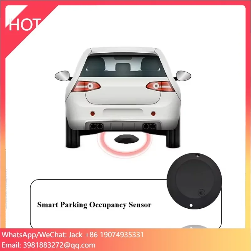 Dingtek DO202 Smart NB-IoT Lorawan Wireless Parking Lot Sensor ABS Material Vehicle Detector IP Wireless TCP Networking