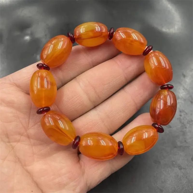 Chinese Exquisite Gemstone: Enhanced Second Generation Amber Bead Bracelet, Special Price