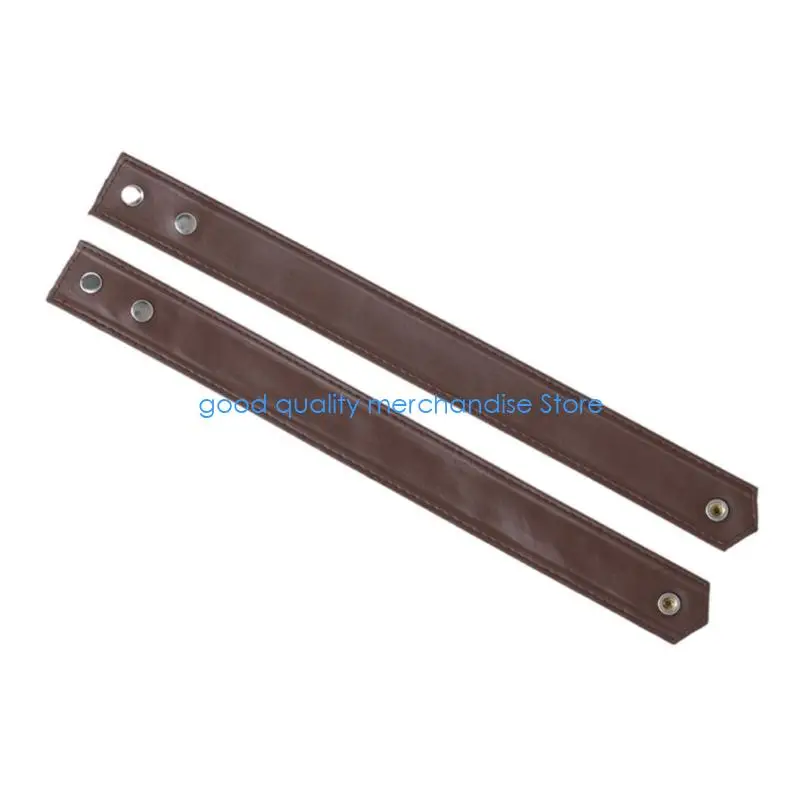 Y5JD 1 زوج سوار من الجلد البانك قابل للتعديل سوار من الجلد المتانة