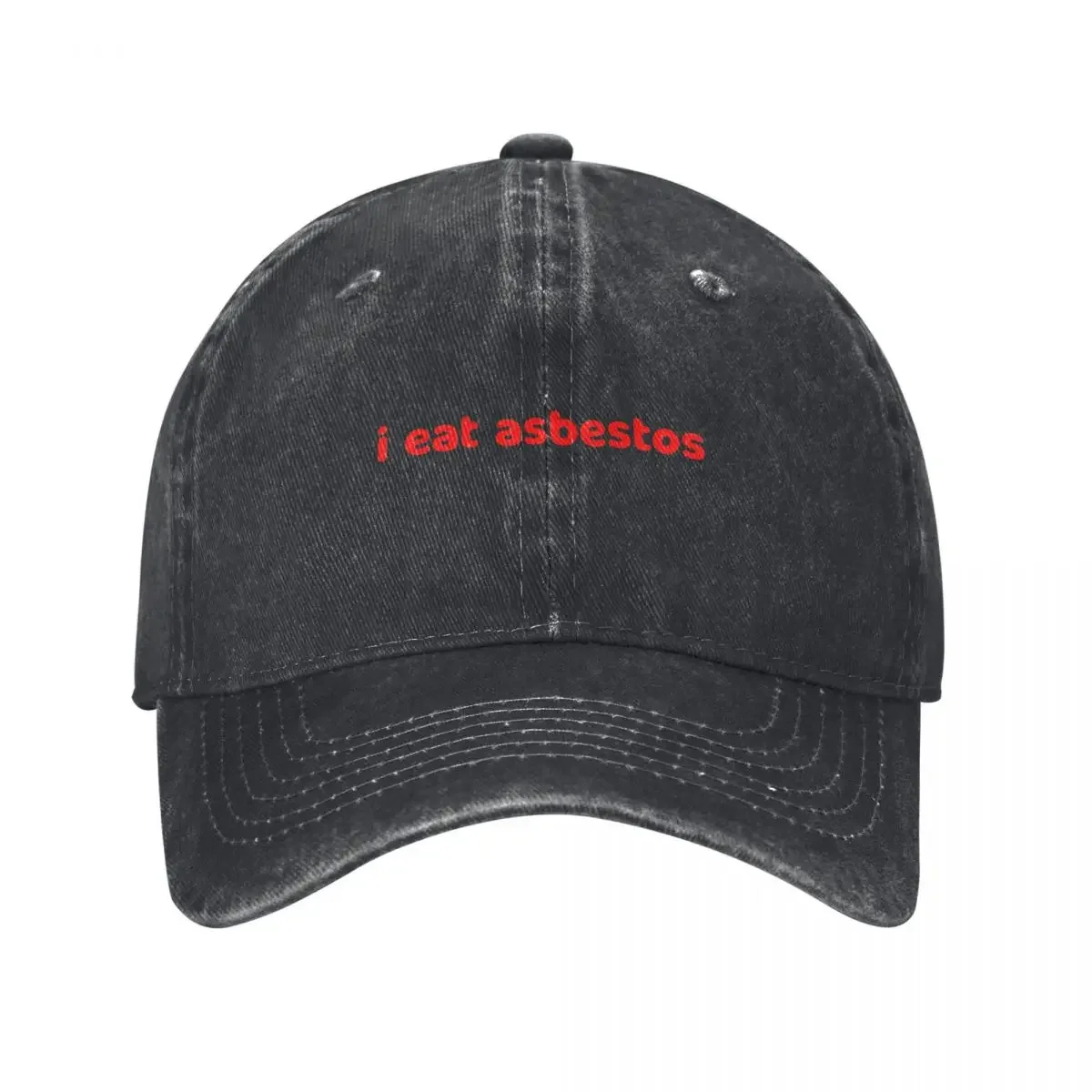 

I eat Asbestos Baseball Cap Hat Beach Gentleman Hat Snapback Cap Women's Beach Outlet 2024 Men's