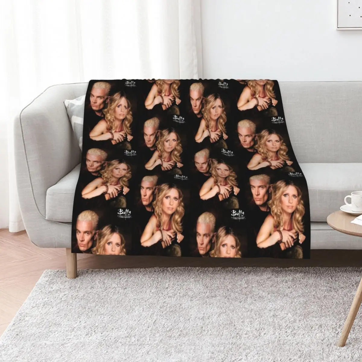 SPIKE - BUFFY Throw Blanket christmas gifts Decoratives Sleeping Bag Soft Plaid manga Blankets Sofas Of Decoration Blankets